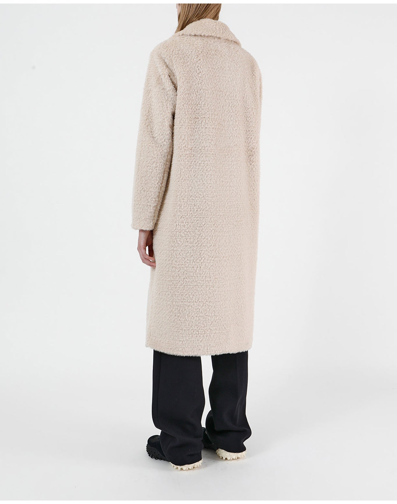 Romi Faux Wool Coat | Latte