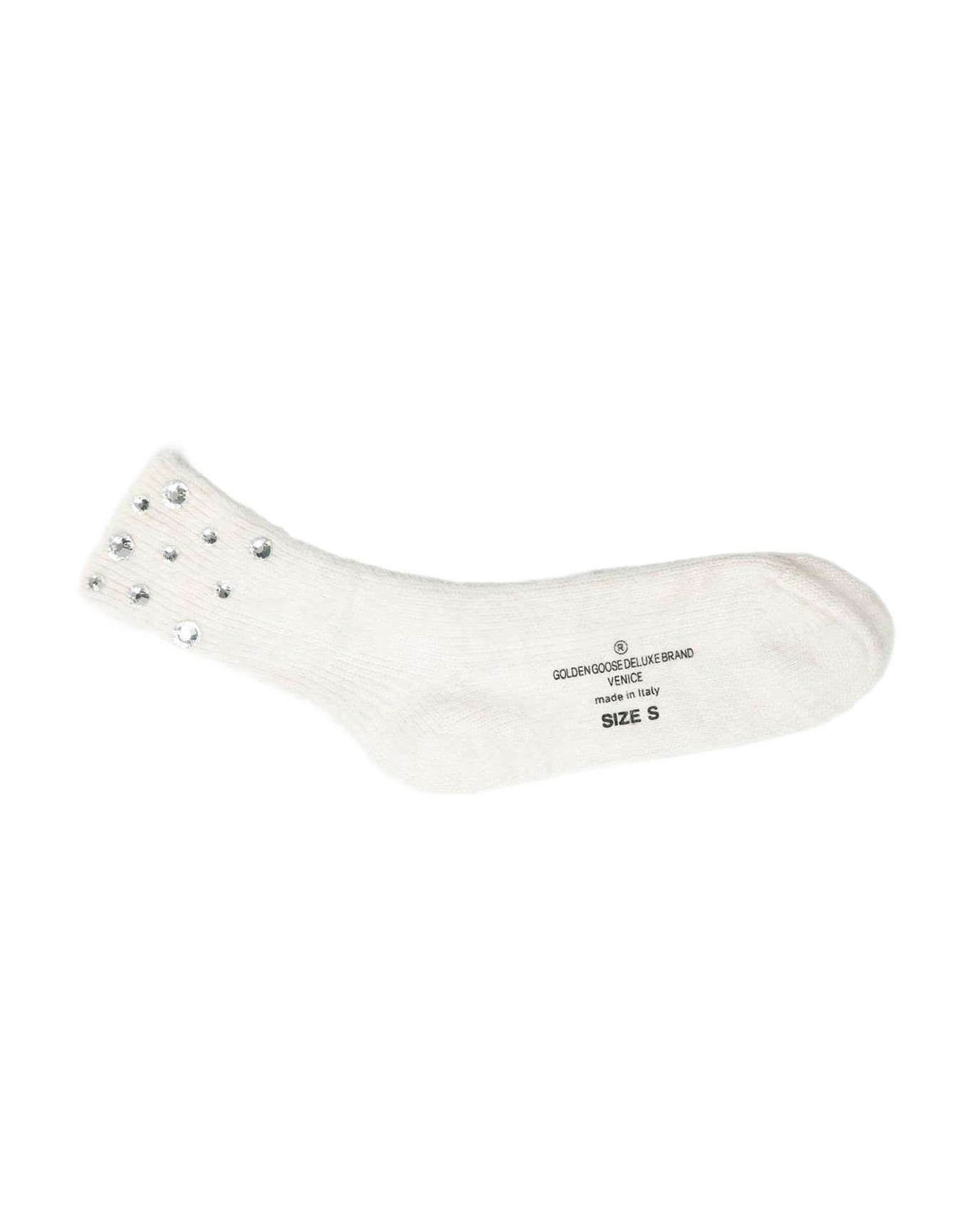 Women | Socks Ormea White with Diamonds