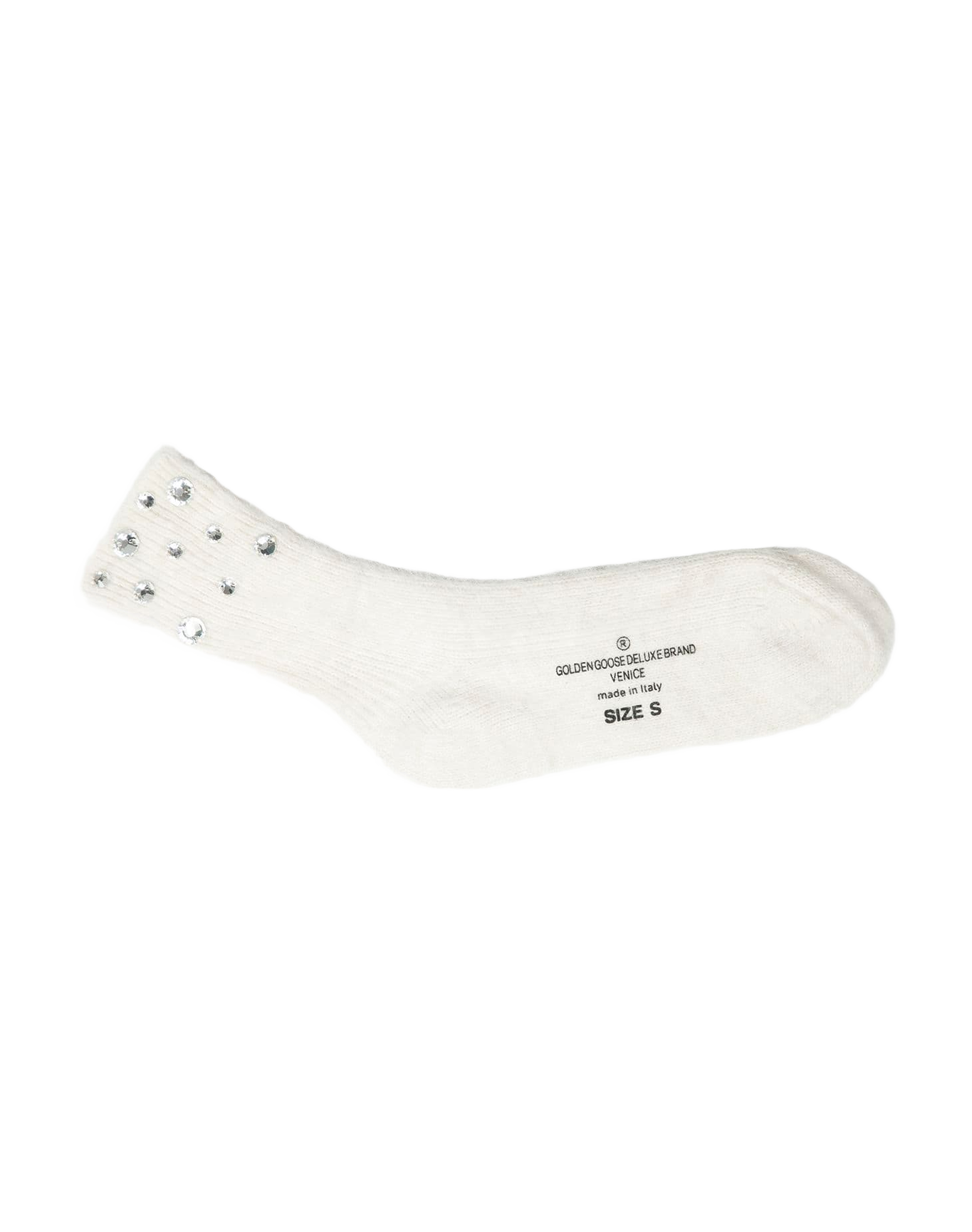 Women | Socks Ormea White with Diamonds