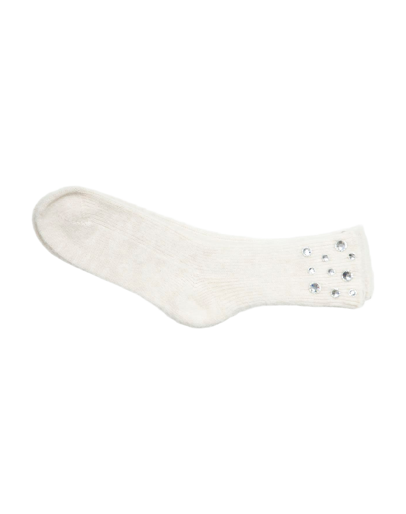 Women | Socks Ormea White with Diamonds