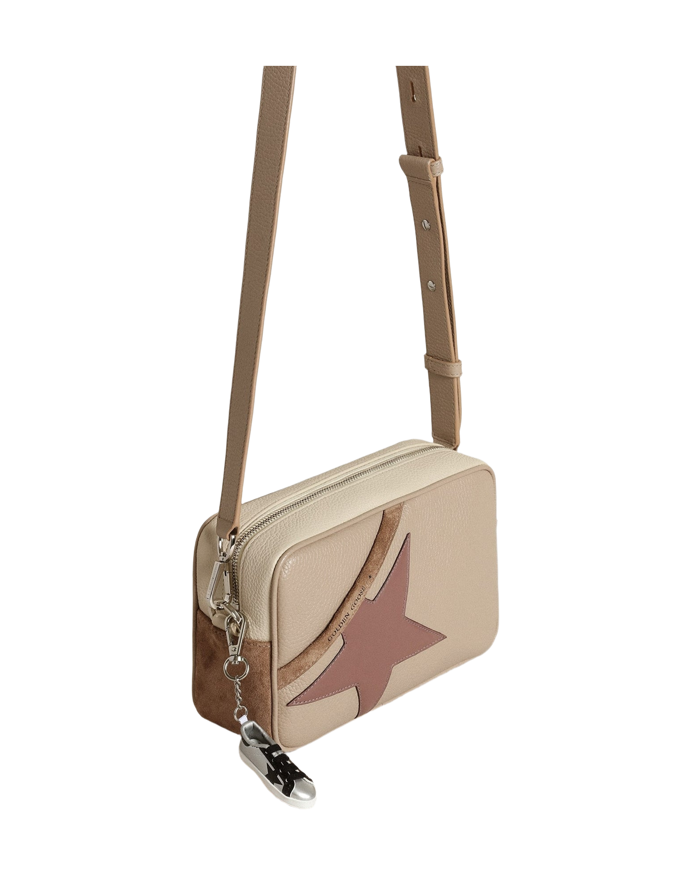 Women | Star Bag Large Hammered Leather | Cappuccino x Off White x Plum (V2)