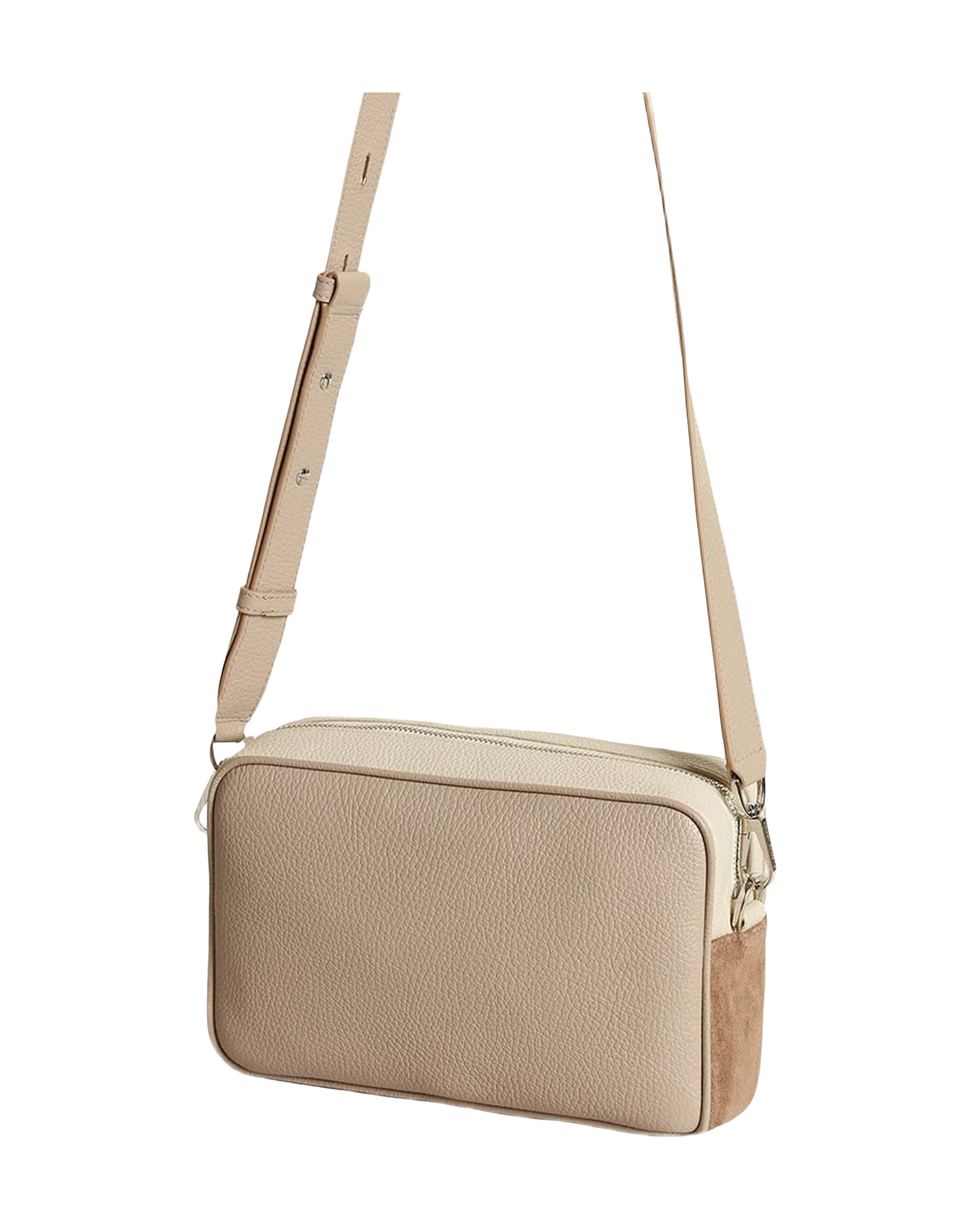 Women | Star Bag Large Hammered Leather | Cappuccino x Off White x Plum (V2)