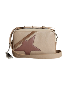 Women | Star Bag Large Hammered Leather | Cappuccino x Off White x Plum (V2)