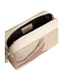Women | Star Bag Large Hammered Leather | Cappuccino x Off White x Plum (V2)