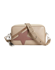 Women | Star Bag Large Hammered Leather | Cappuccino x Off White x Plum (V2)