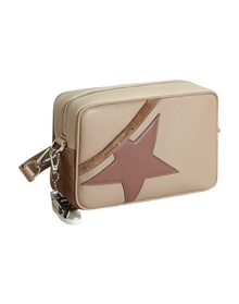 Women | Star Bag Large Hammered Leather | Cappuccino x Off White x Plum (V2)