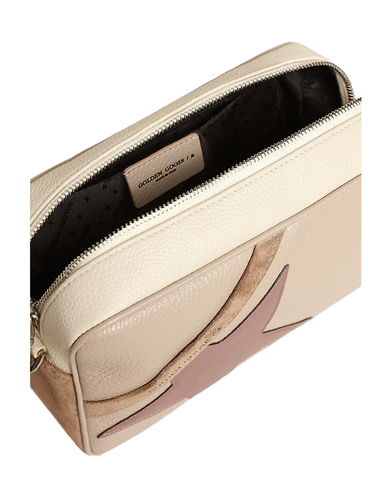 Women | Star Bag Large Hammered Leather | Cappuccino x Off White x Plum (V2)