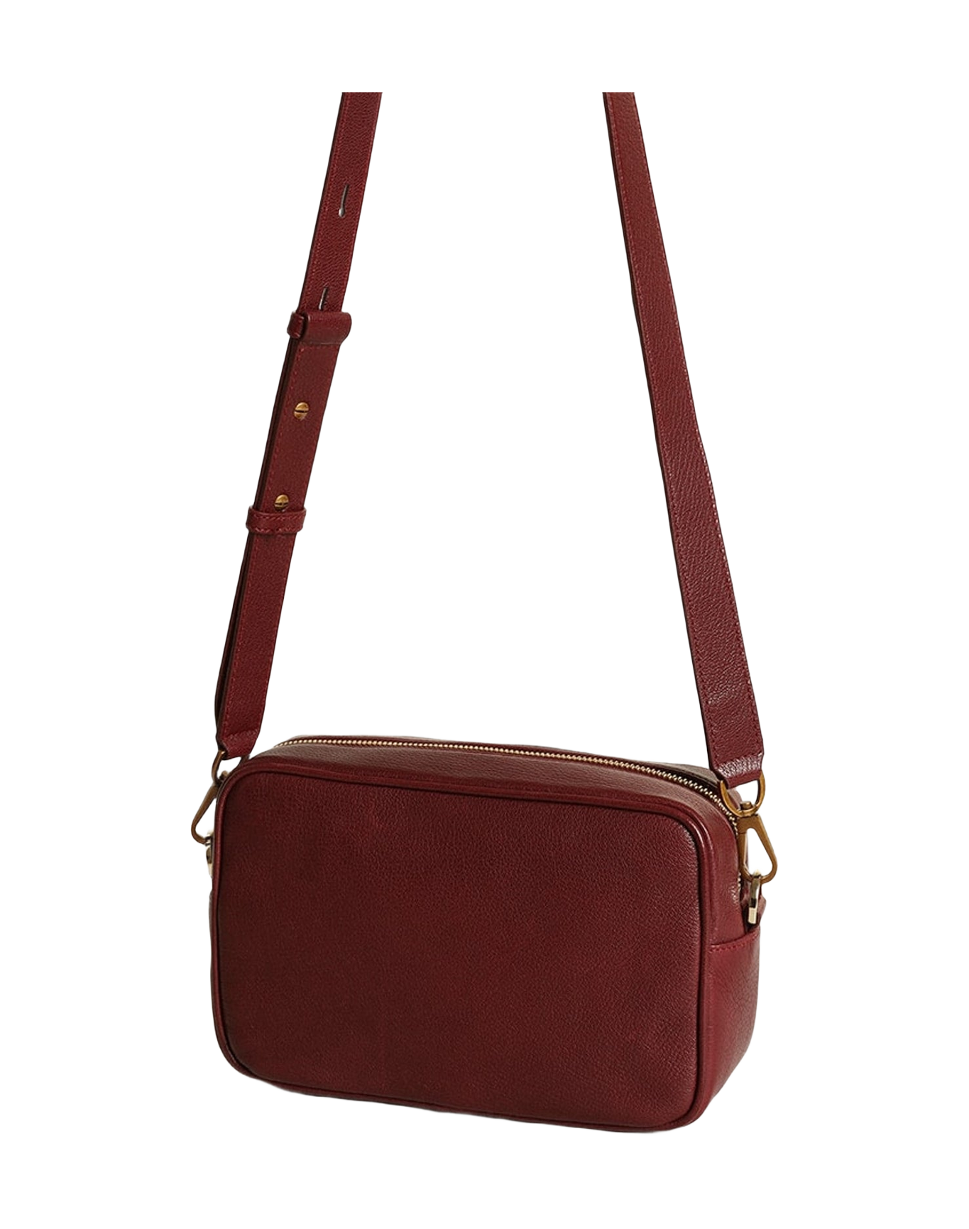 Women | Star Bag Leather with Tone On Tone Star | Burgundy (V2)