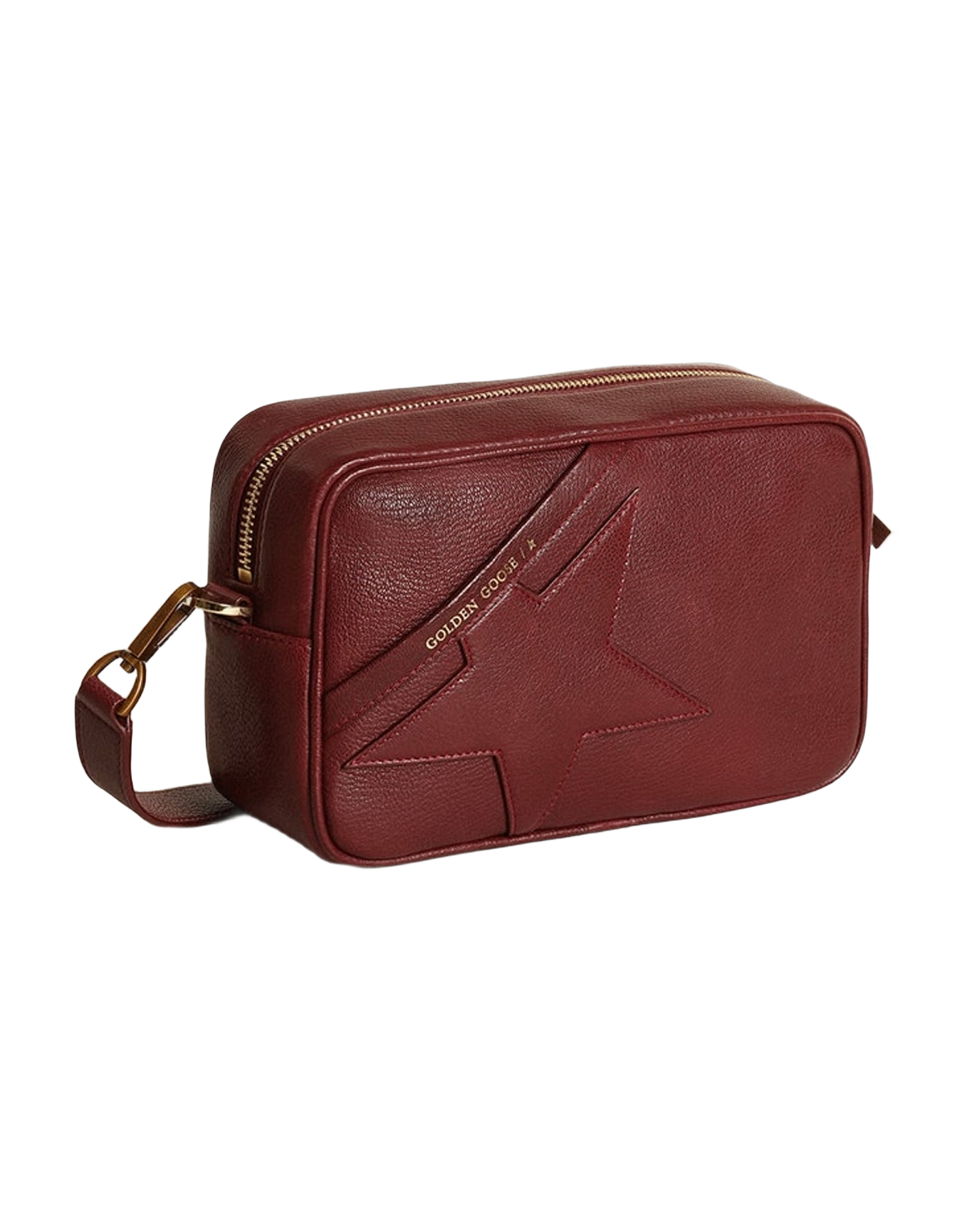 Women | Star Bag Leather with Tone On Tone Star | Burgundy (V2)