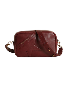 Women | Star Bag Leather with Tone On Tone Star | Burgundy (V2)
