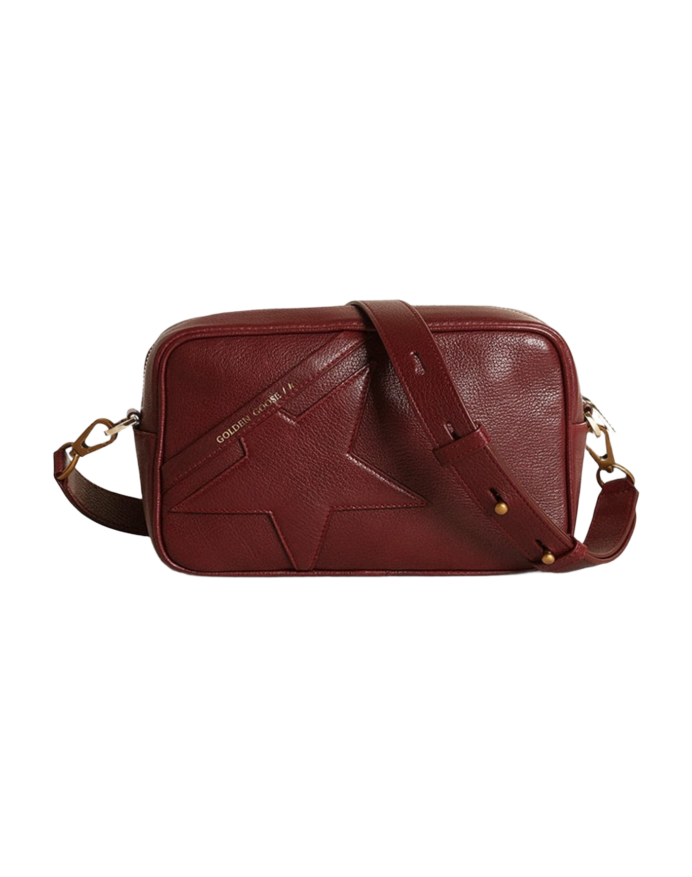 Women | Star Bag Leather with Tone On Tone Star | Burgundy (V2)