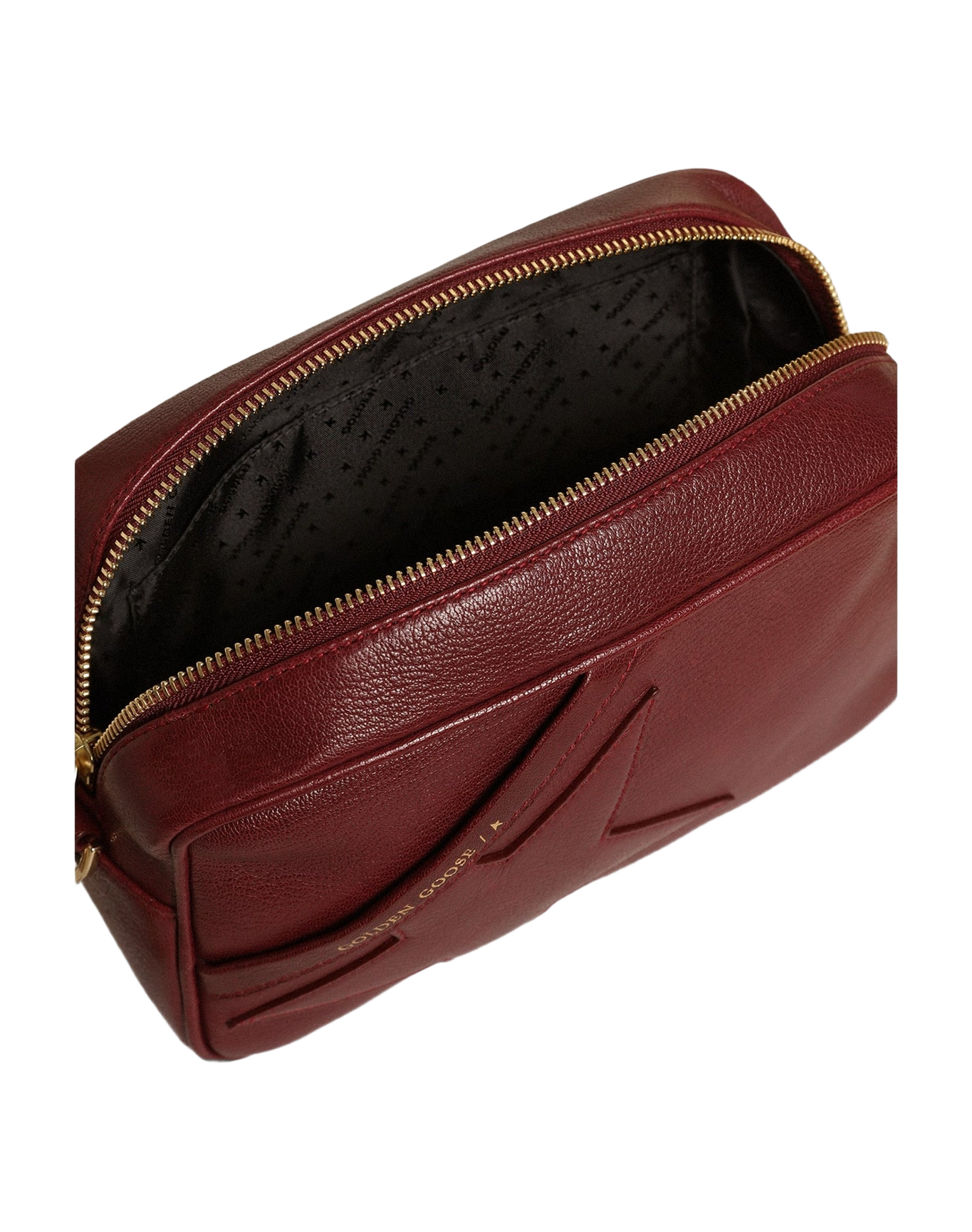 Women | Star Bag Leather with Tone On Tone Star | Burgundy (V2)