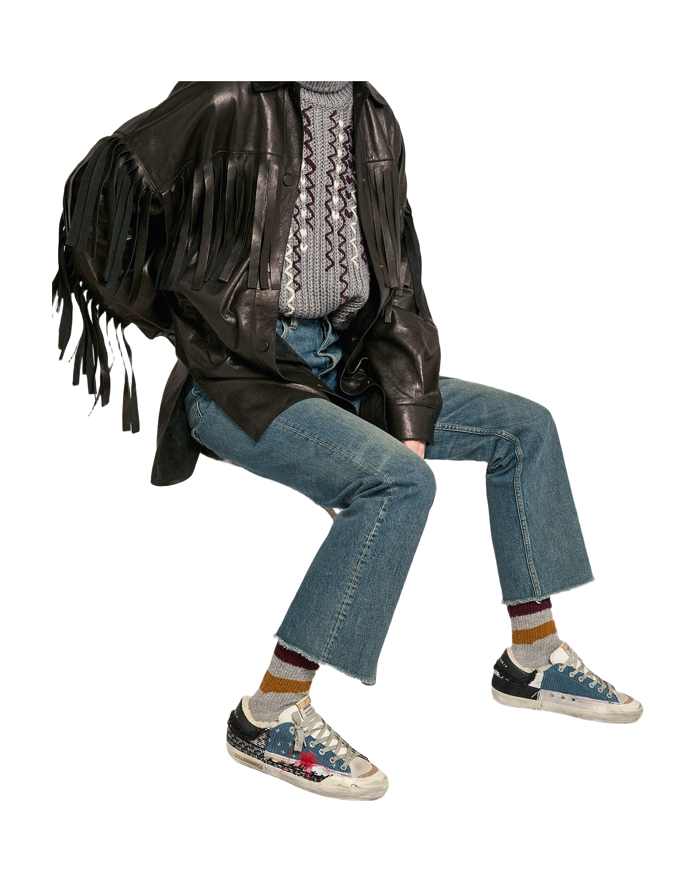 Women | Super-Star Lab Sneakers with Patchwork & Shearling Lining | Multicolor