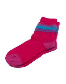 Women | Tsutsuji Socks Made Of Brushed Mohair Wool (V3)
