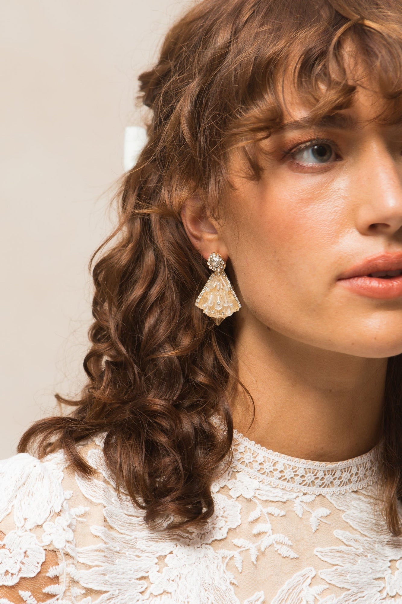 Women | Wedding Dress Earrings | Gold