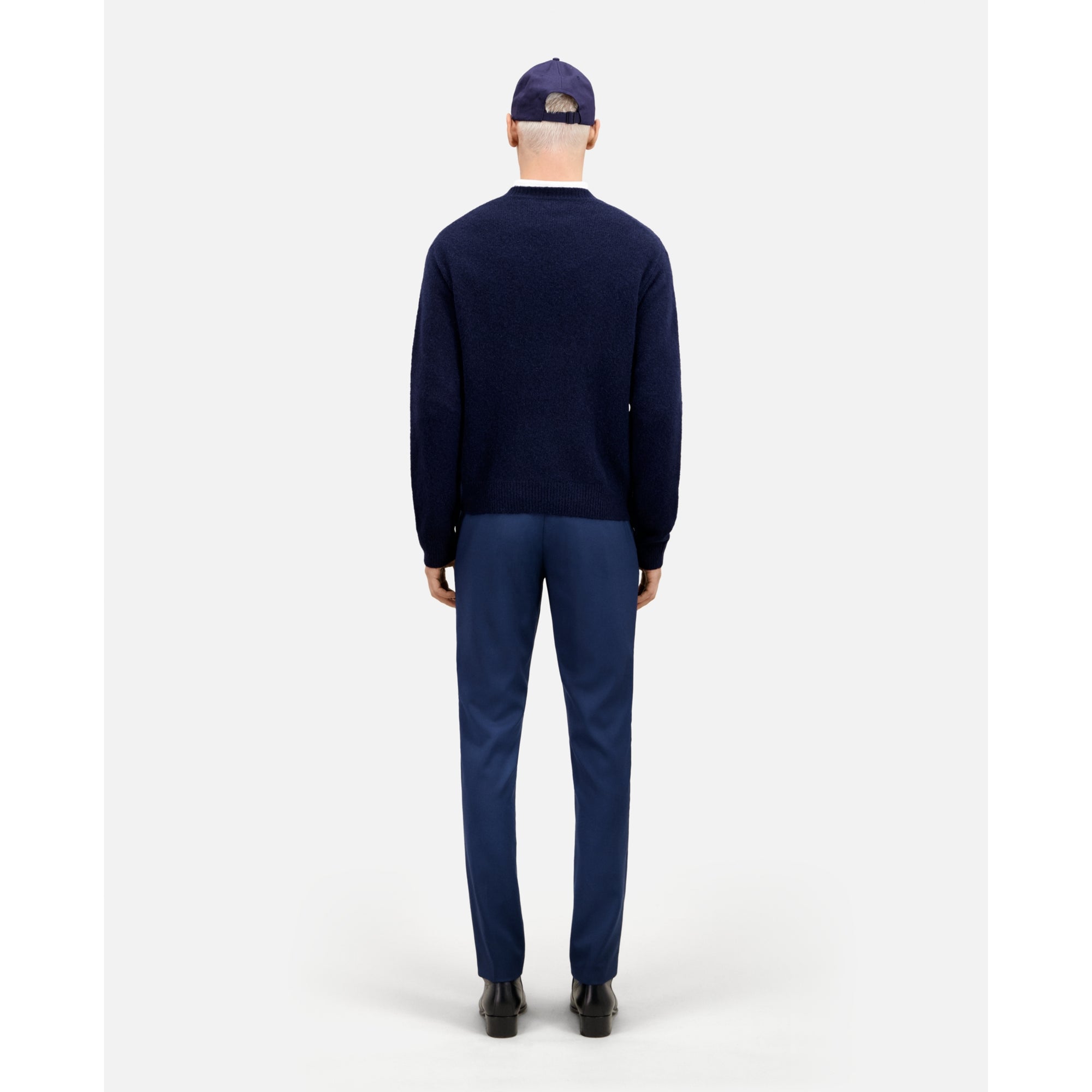 Wool And Alpaca Blend Sweater | Men | Navy Blue