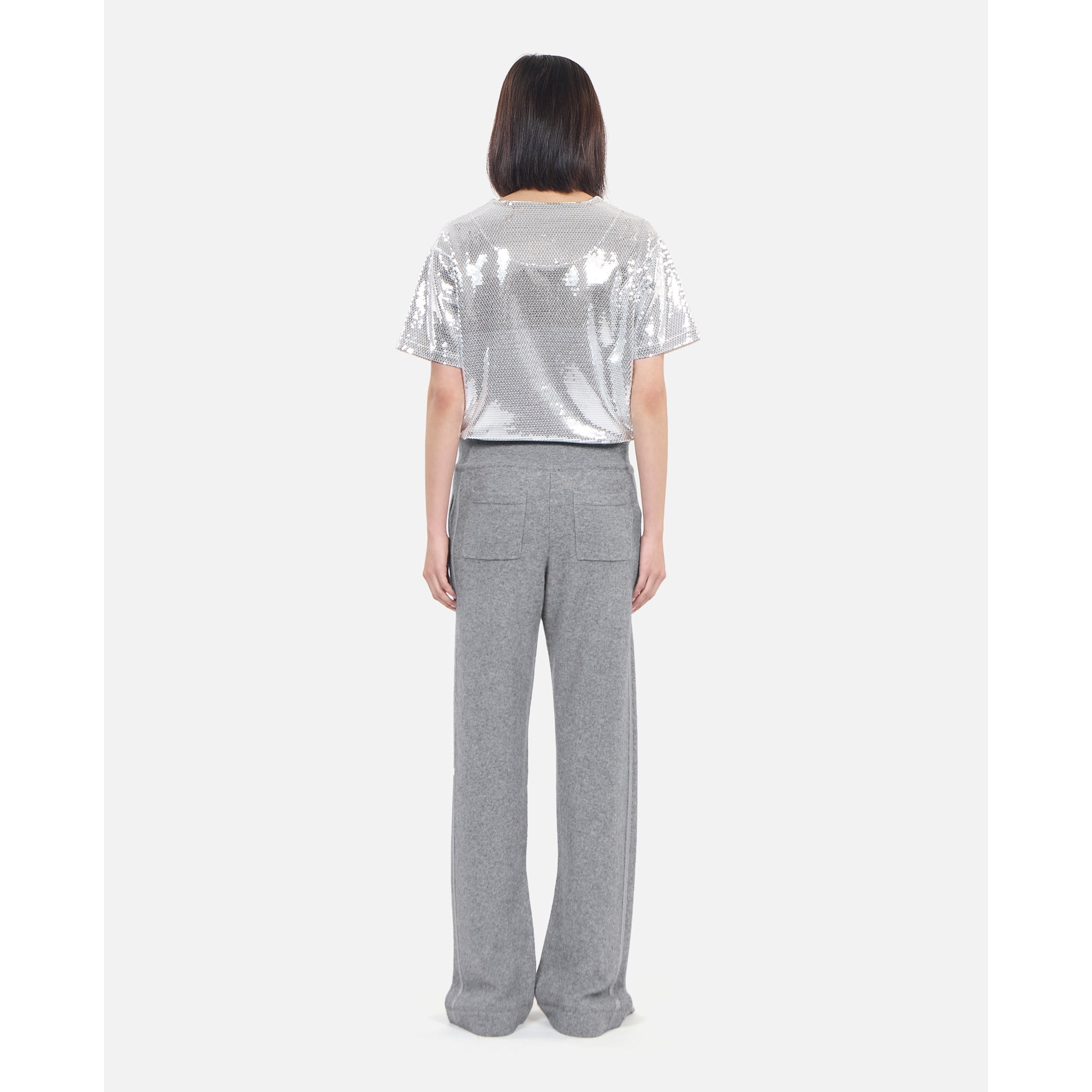 Wool And Cashmere Trousers | Women | Middle Grey Mel