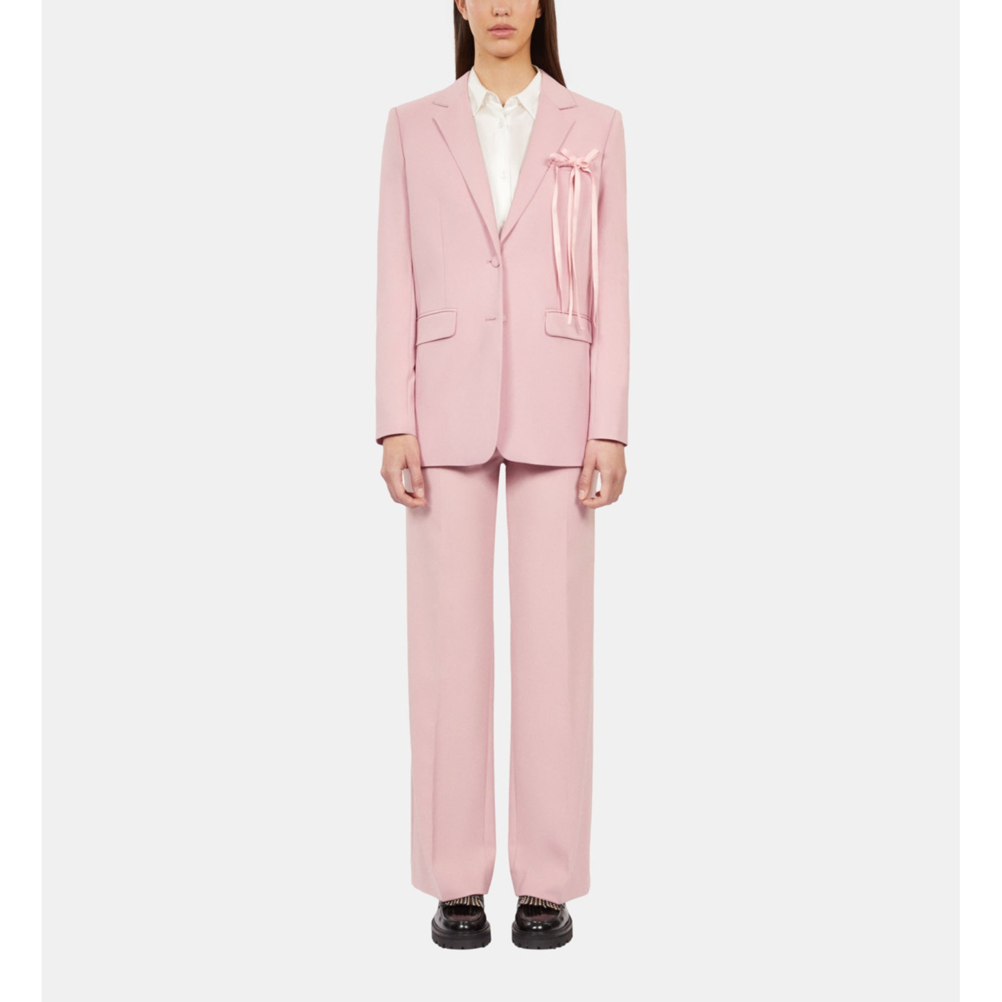 Wool-Blend Suit Jacket | Women | Pastel Pink