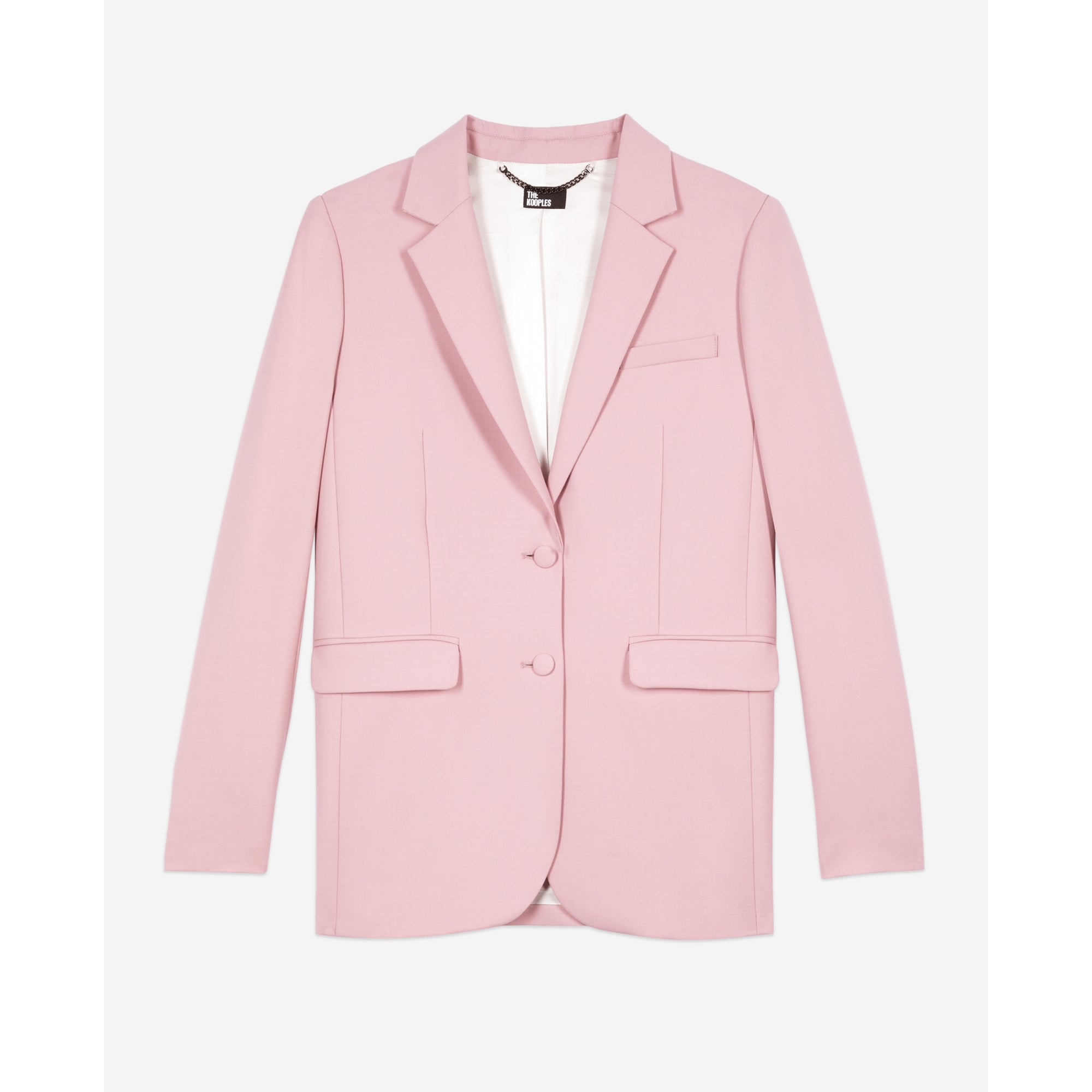 Wool-Blend Suit Jacket | Women | Pastel Pink