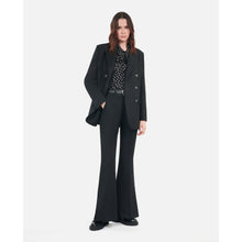 Wool Blend Suit Trousers | Women | Black