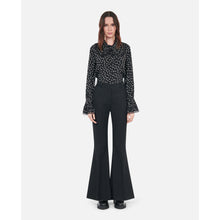 Wool Blend Suit Trousers | Women | Black