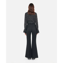 Wool Blend Suit Trousers | Women | Black