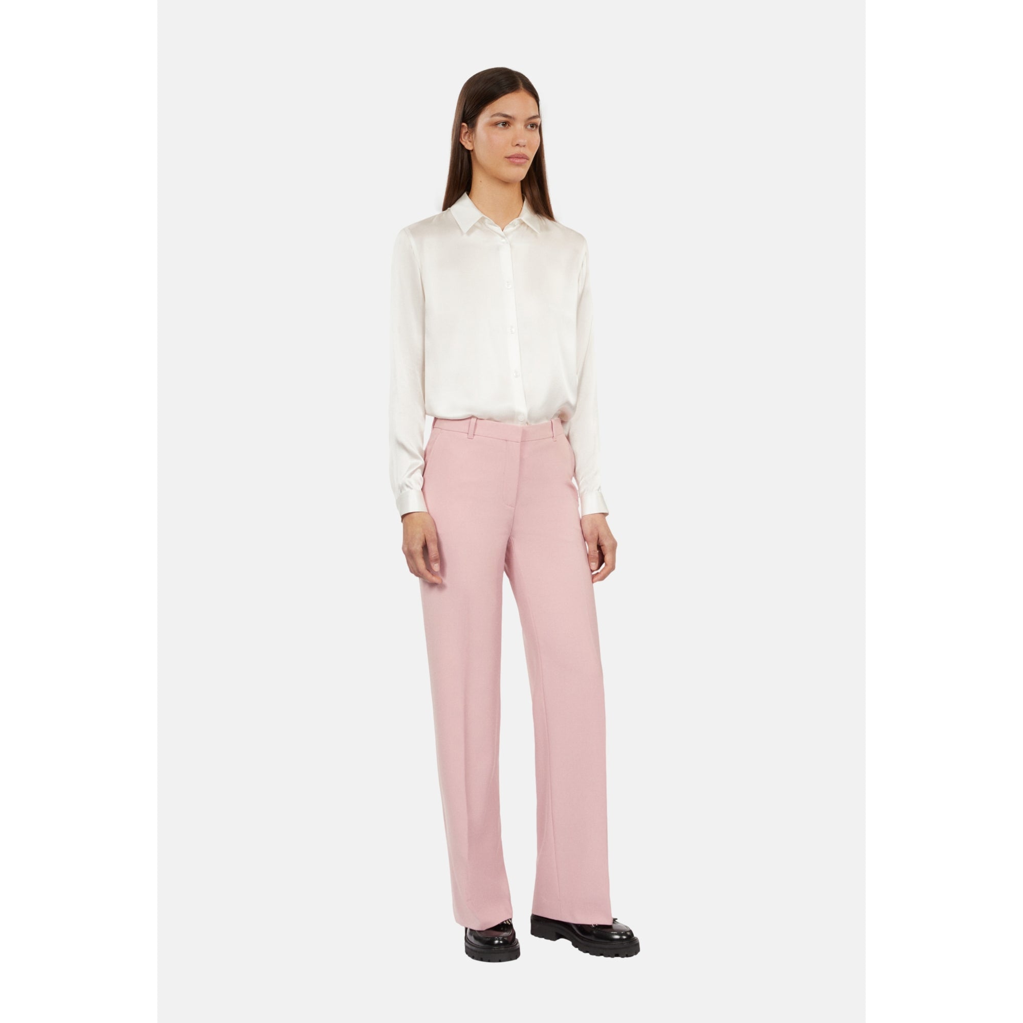 Wool-Blend Suit Trousers | Women | Pastel Pink