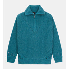 Wool-Blend Sweater | Women | Blue Petrol