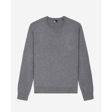 Wool Blend Sweater With Embroidery | Men | Melange Grey