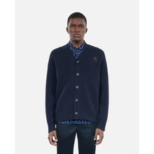 Wool Cardigan | Men | Navy Blue