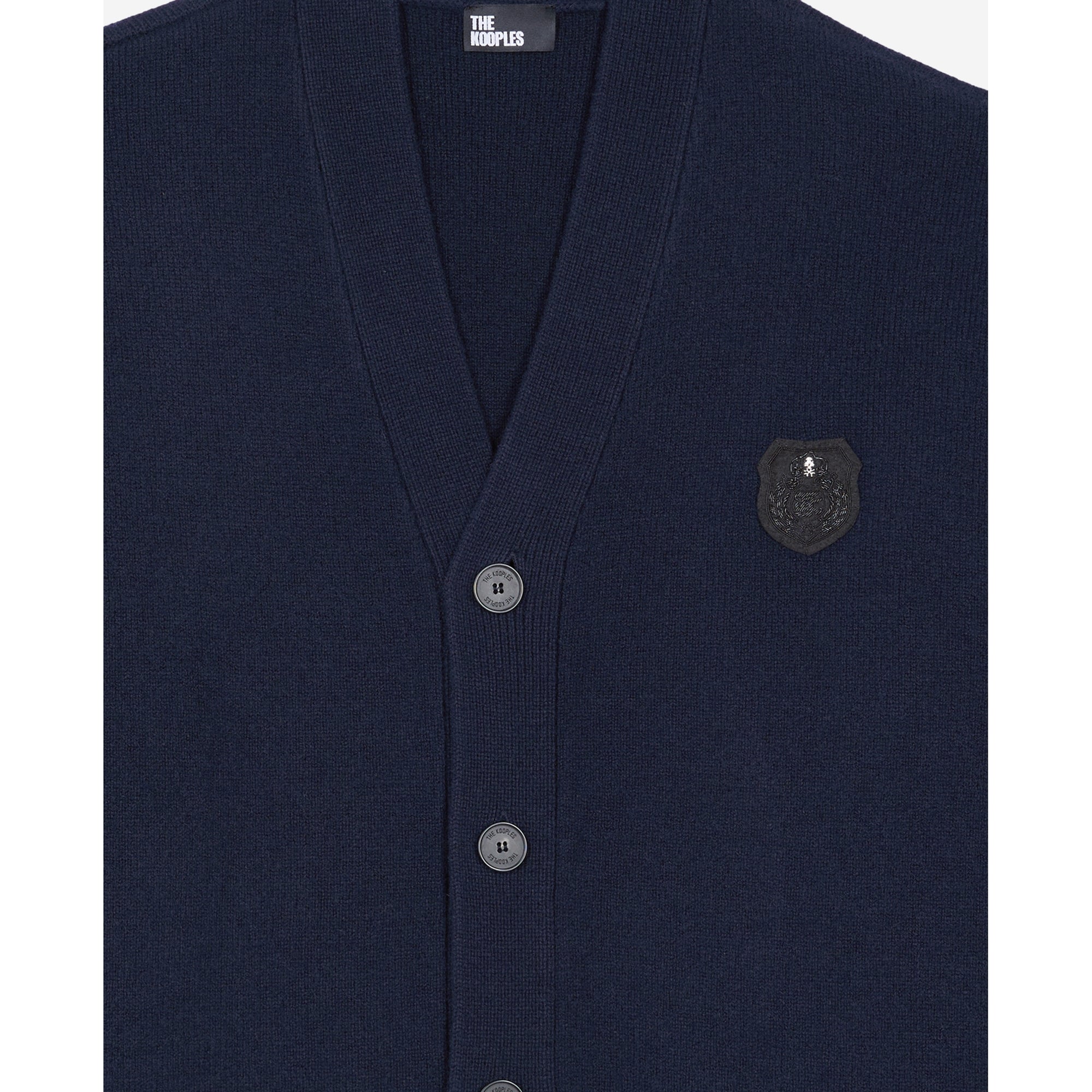 Wool Cardigan | Men | Navy Blue