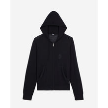 Wool Hooded Cardigan | Men | Black