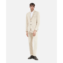 Wool Suit Fitted Jacket | Men | Beige