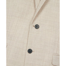 Wool Suit Fitted Jacket | Men | Beige