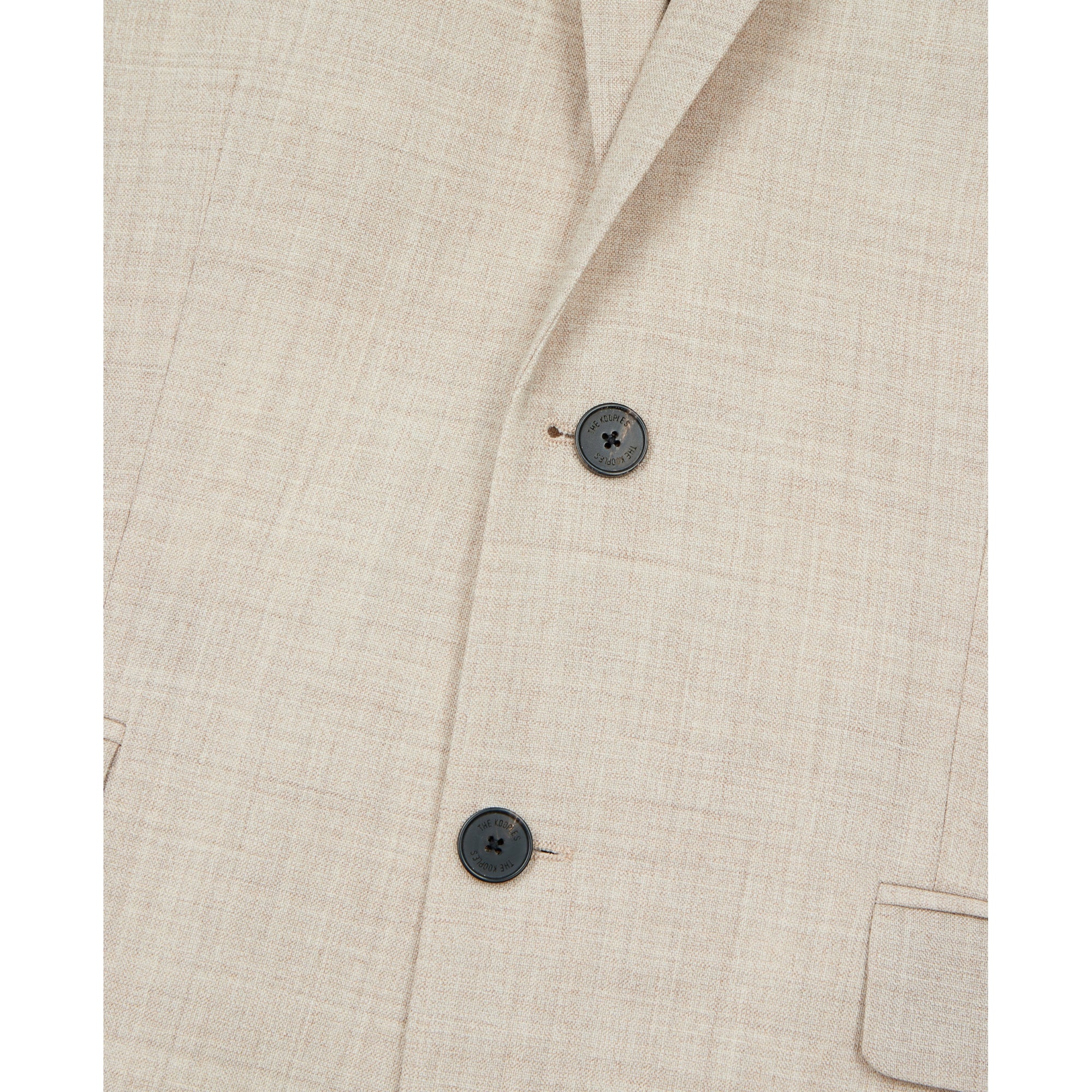 Wool Suit Fitted Jacket | Men | Beige