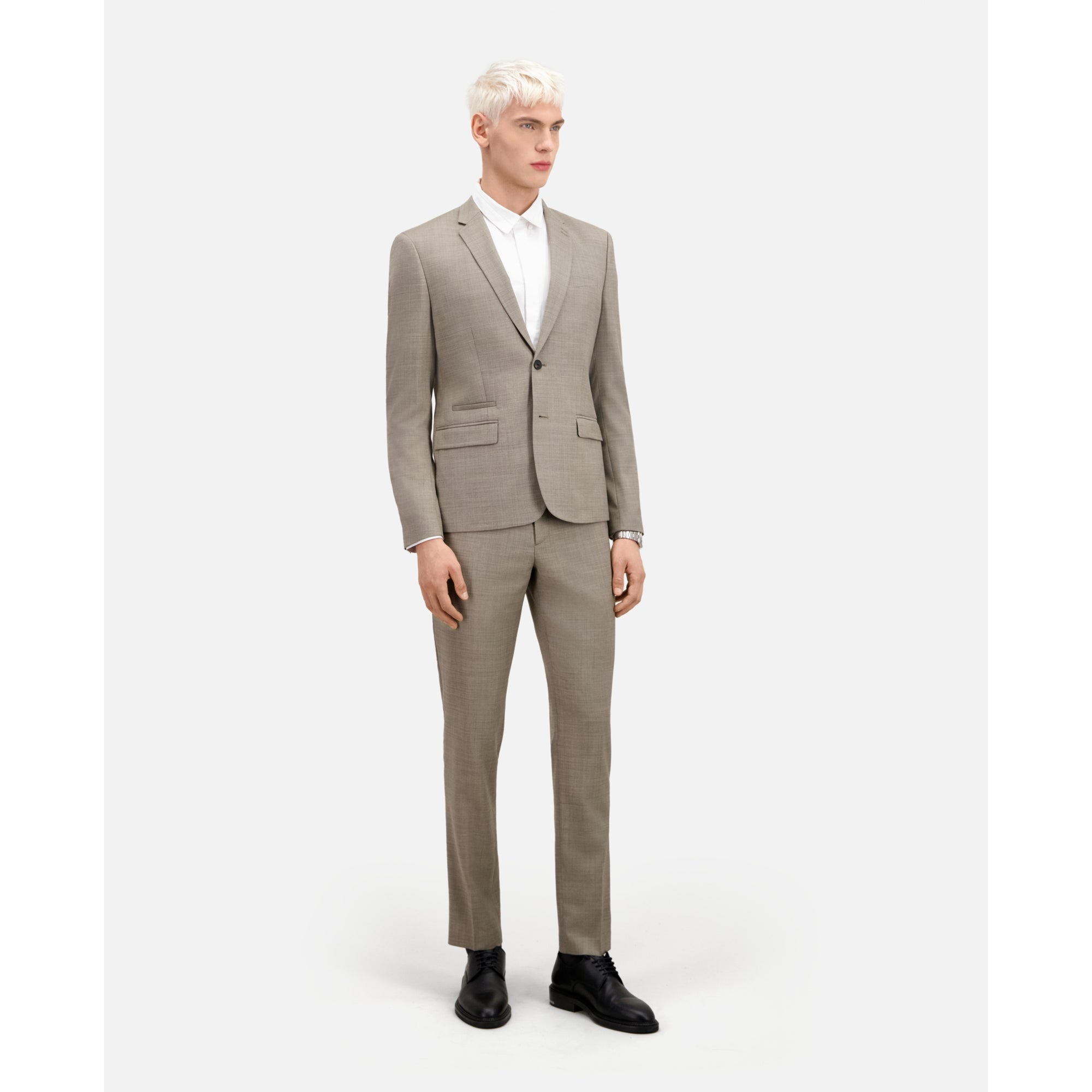 Wool Suit Jacket | Men | Beige