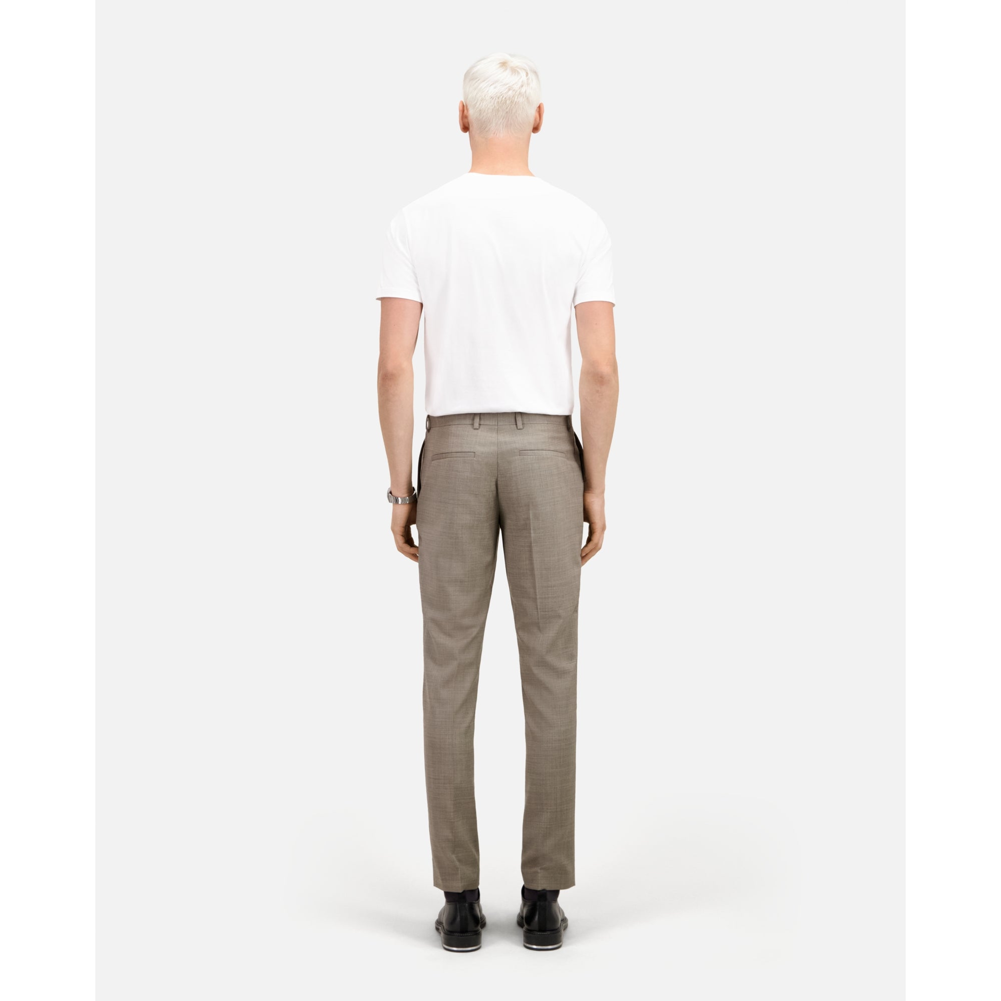 Wool Suit Trousers | Men | Beige