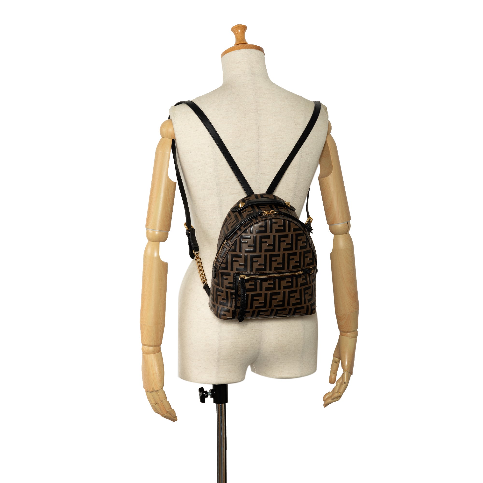 Fendi Pre-Owned Mini Zucca Embossed Backpack | Women | Brown