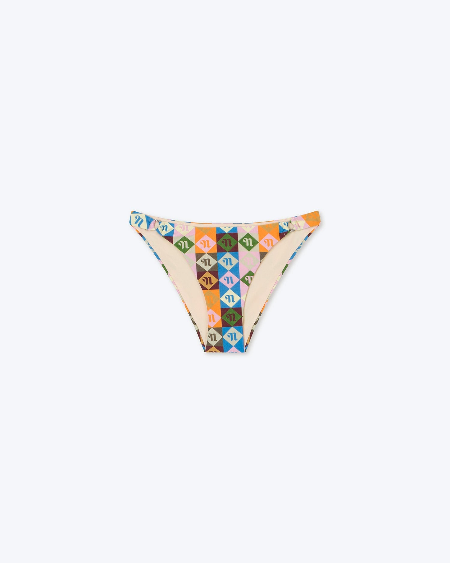 Womens | Ylva Low Waist Bikini | Diamond Check Multi