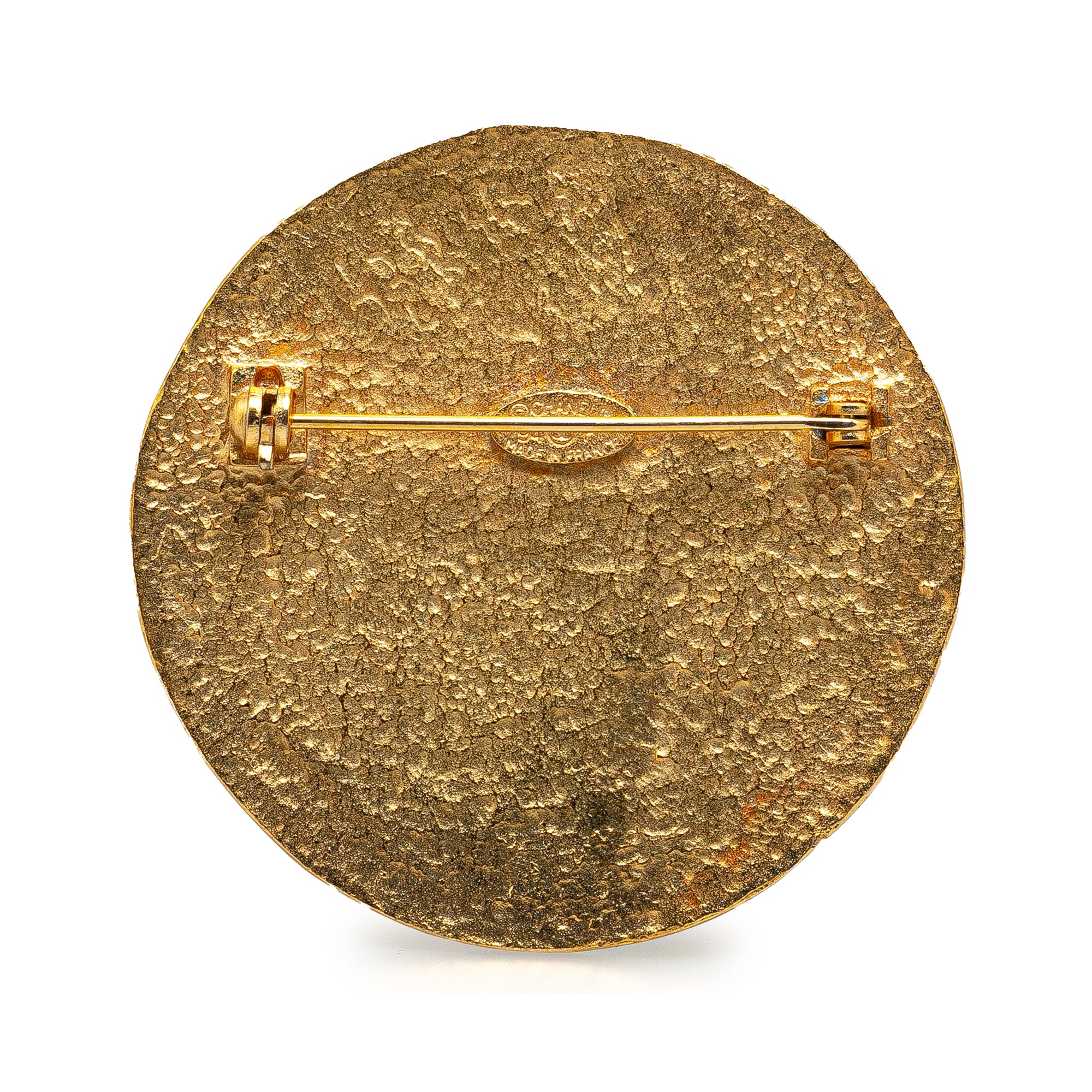 Chanel Pre-Owned Gold Plated CC Round Brooch | Women | Gold (V2)