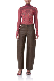 Zadie Top | Rouge Guilded Rose