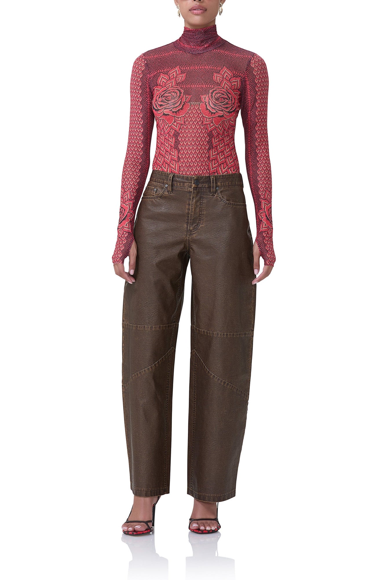 Zadie Top | Rouge Guilded Rose