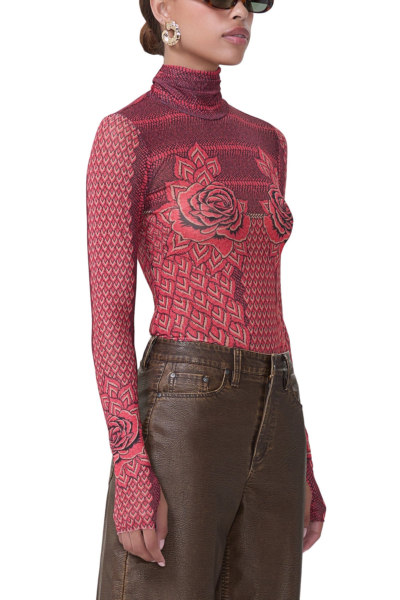 Zadie Top | Rouge Guilded Rose