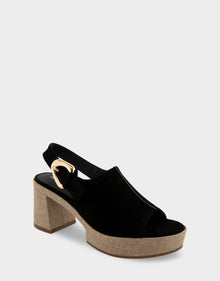 Zella Sandal | Black Suede