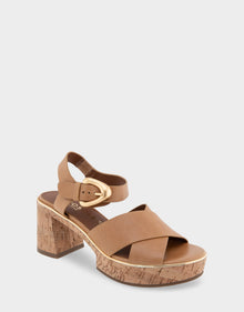Zephyr Sandal | Tan Burnished Leather