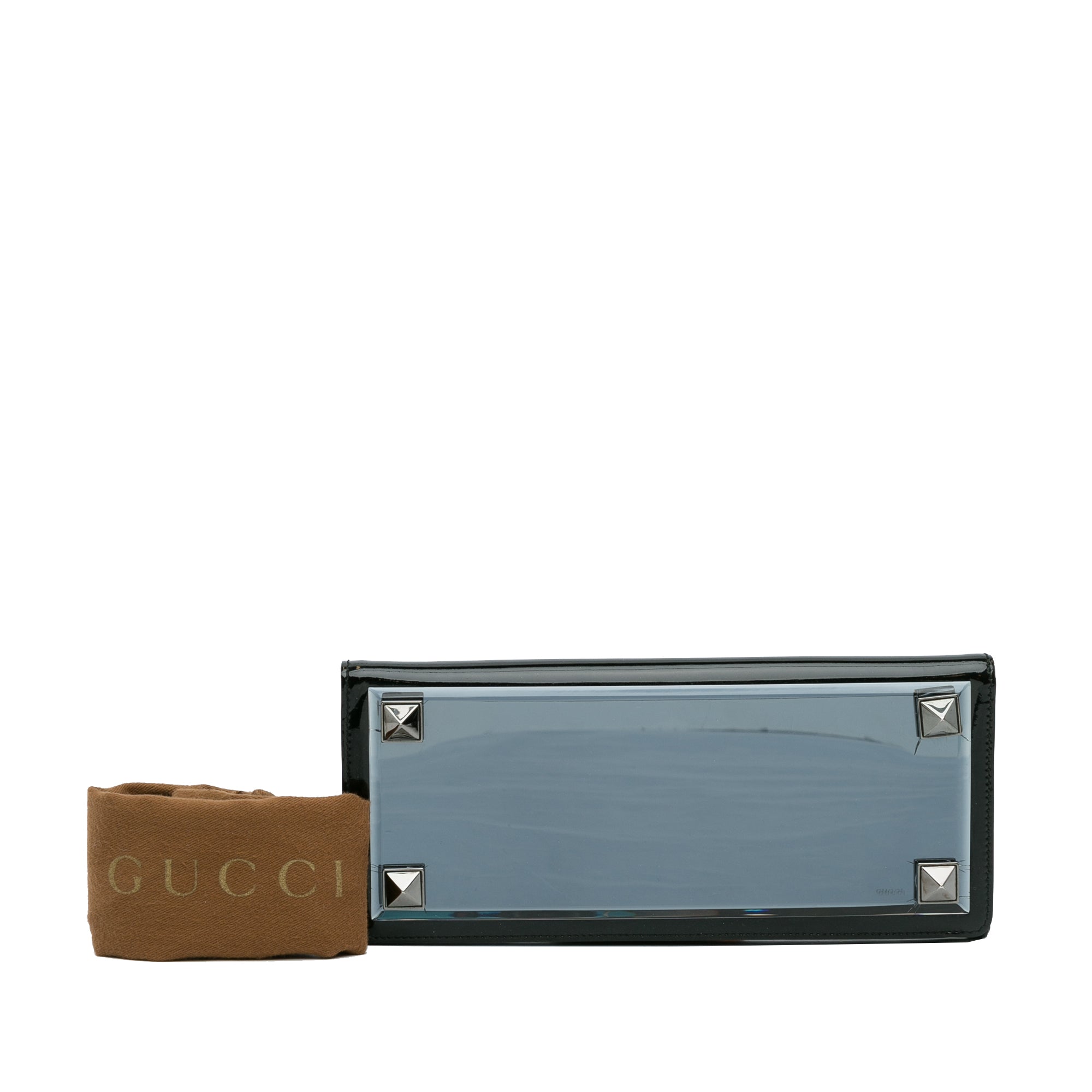 Gucci Pre-Owned Tempered Glass Broadway Clutch | Women | Black