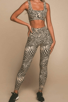 Wide Band Legging | Zebra