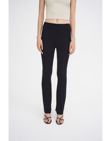 Zero001 | Ribbed Flare Pants | Black