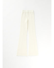 Zero001 | Ribbed Flare Pants | Creme