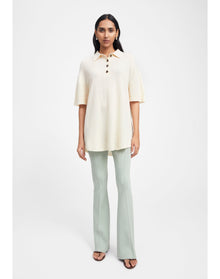 Zero001 | Ribbed Flare Pants | Sage